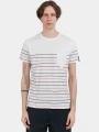 Fundango Jaggy Pocket T-shirt férfi rövid ujjú póló piros színben 1