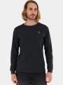 Fundango Justin Longsleeve T-shirt férfi hosszú ujjú póló fekete színben 1