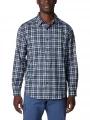 Columbia Silver Ridge Utility Lite Plaid Long Sleeve Shirt férfi hosszú ujjú túraing kék színben 1