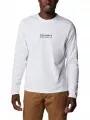 Columbia Csc Alpine Way II LS Tee férfi hosszú ujjú sport póló fehér színben 1