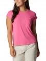 Columbia Boundless Trek Short Sleeve Tee női rövid ujjú póló rózsaszín színben 1