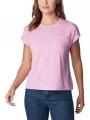 Columbia Boundless Trek Short Sleeve Tee női rövid ujjú póló rózsaszín színben 1