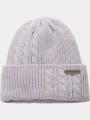 Columbia Agate Pass Cable Knit Beanie női kötött sapka lila színben 1