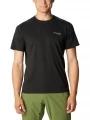 Columbia Summit Valley Short Sleeve Crew férfi rövid ujjú sport póló fekete színben 1