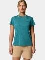 Columbia Bluebird Canyon Short Sleeve Crew női rövid ujjú sport póló zöld színben 1