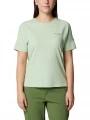 Columbia Summit Valley Short Sleeve Crew női rövid ujjú sport póló zöld színben 1