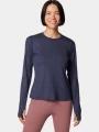 Columbia Boundless Days Knit Crew Long Sleeve Shirt női hosszú ujjú sport póló kék színben 1