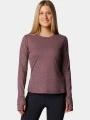 Columbia Boundless Days Knit Crew Long Sleeve Shirt női hosszú ujjú sport póló piros színben 1