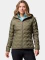 Columbia Delta Ridge II Down Hooded Jacket női pehelykabát zöld színben 1