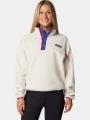 Columbia Helvetia II Cropped Half Snap Fleece női polár pulóver piros színben 1