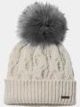 Columbia Boundless Days Cable Knit Pom Beanie női bojtos sapka homok színben 1