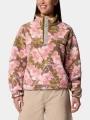 Columbia Helvetia II Printed Cropped Half Snap női polár pulóver rózsaszín színben 1