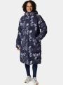 Columbia Boundless Days Print Long Down Jacket női télikabát kék színben 1