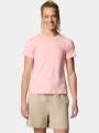 Columbia Weekend Ascent Short Sleeve Shirt női rövid ujjú sport póló rózsaszín színben 1