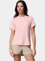 Columbia Wild Springs Short Sleeve Shirt női rövid ujjú sport póló rózsaszín színben 1