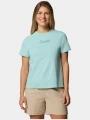 Columbia Rolling Bend Graphic Short Sleeve Shirt női rövid ujjú póló zöld színben 1