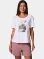 Columbia Ruby Springs Graphic Scoop Neck Short Sleeve Shirt női rövid ujjú póló fehér színben 1