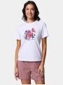 Columbia Sun Trek Graphic Short Sleeve III női rövid ujjú sport póló fehér színben 1