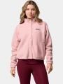 Columbia Jasper Ridge Pebbled Fleece Full Snap női polár pulóver rózsaszín színben 1