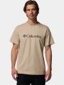 Columbia CSC Basic Logo Tee férfi rövid ujjú póló homok színben 1