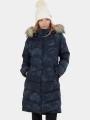 Fundango Puppis Padded Jacket női télikabát sötétkék színben 1