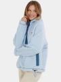 Fundango Juniper Pile Jacket női kapucnis pulóver világoskék színben 1