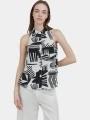 Fundango Myrto Sleeveless Shirt női blúz fekete színben 1