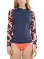 Fundango Joyce Long Sleeve Rashguard női hosszú ujjú lycra sötétkék színben 1