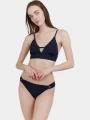 Fundango Sahara V-neck Cami Top női bikini felső sötétkék színben 1