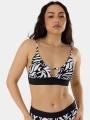 Fundango Sahara V-Neck Cami Top női bikini felső fekete színben 1