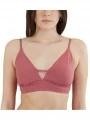 Fundango Sahara V-neck Cami Top női bikini felső magenta színben 1