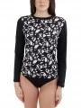 Fundango Loren Long Sleeve Rashguard női hosszú ujjú lycra fekete színben 1