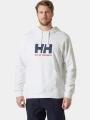 Helly Hansen Hh Logo Hoodie 2.0 férfi kapucnis pulóver fehér színben 1