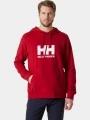 Helly Hansen Hh Logo Hoodie 2.0 férfi kapucnis pulóver piros színben 1