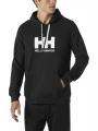 Helly Hansen Hh Logo Hoodie férfi kapucnis pulóver fekete színben 1