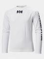 Helly Hansen Jr Waterwear Rashguard hosszú ujjú lycra fehér színben 1