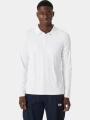 Helly Hansen Crewline Ls Polo férfi hosszú ujjú póló fehér színben 1