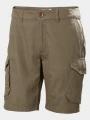 Helly Hansen Dock Cargo Shorts férfi oldalzsebes rövidnadrág oliva színben 1
