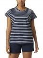 Helly Hansen W Thalia Summer Top női rövid ujjú póló sötétkék színben 1