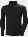 Helly Hansen Lifa Merino Midweight 1/2 Zip férfi aláöltöző felső fekete színben 1
