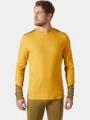 Helly Hansen Lifa Merino Midweight Crew férfi aláöltöző felső sárga színben 1