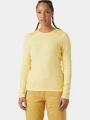 Helly Hansen W Lifa Merino Midweight Crew női aláöltöző felső sárga színben 1