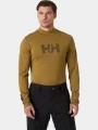 Helly Hansen Lifa Merino Midw Logo férfi aláöltöző felső oliva színben 1