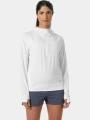 Helly Hansen W Shine Solen 1/2 Zip Hoodie női hosszú ujjú póló fehér színben 1