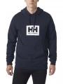 Helly Hansen Hh Box Hoodie férfi kapucnis pulóver sötétkék színben 1