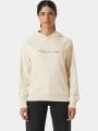 Helly Hansen W Core Graphic Hoodie női kapucnis pulóver homok színben 1
