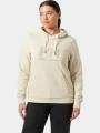 Helly Hansen W Hh Logo Hoodie női kapucnis pulóver homok színben 1
