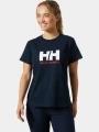 Helly Hansen W Hh Logo T-Shirt 3.0 női rövid ujjú póló sötétkék színben 1