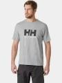 Helly Hansen Hh Logo T-Shirt 3.0 férfi rövid ujjú póló szürke színben 1