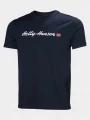 Helly Hansen Core Graphic T 2.0 férfi rövid ujjú póló sötétkék színben 1